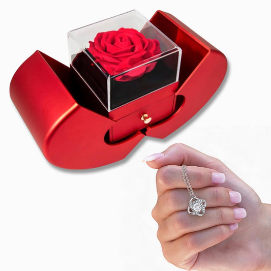 The "Love Knot" Signature: Heart Rose Box Experience
