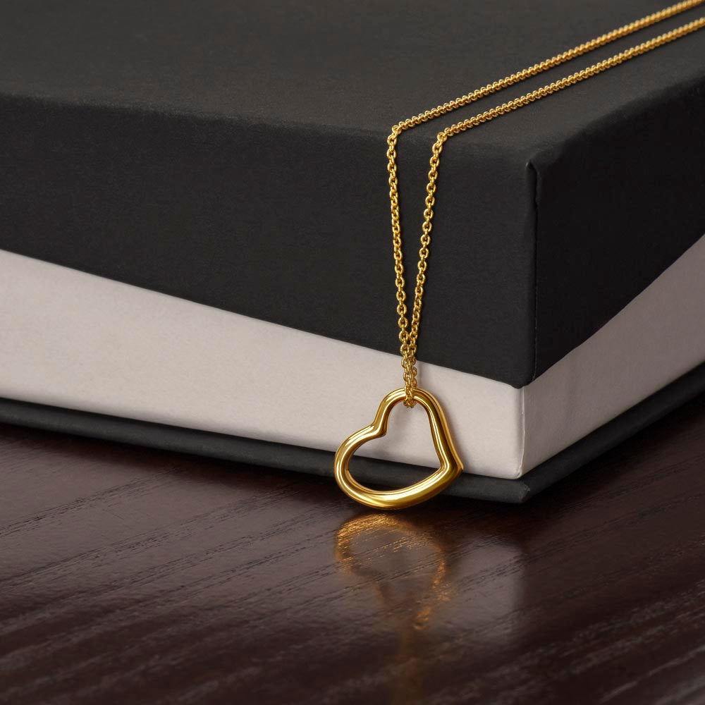 The "Timeless Grace" Delicate Heart Necklace