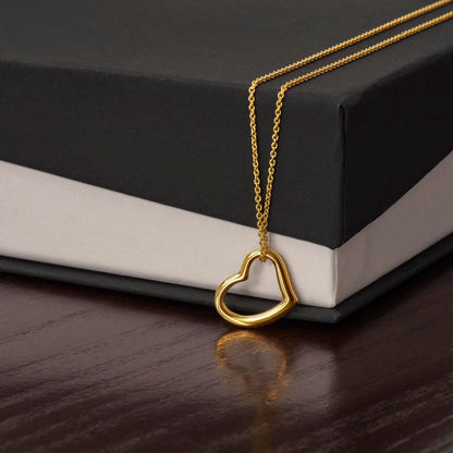 The "Timeless Grace" Delicate Heart Necklace