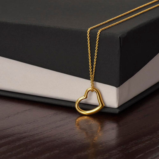 The "Timeless Grace" Delicate Heart Necklace