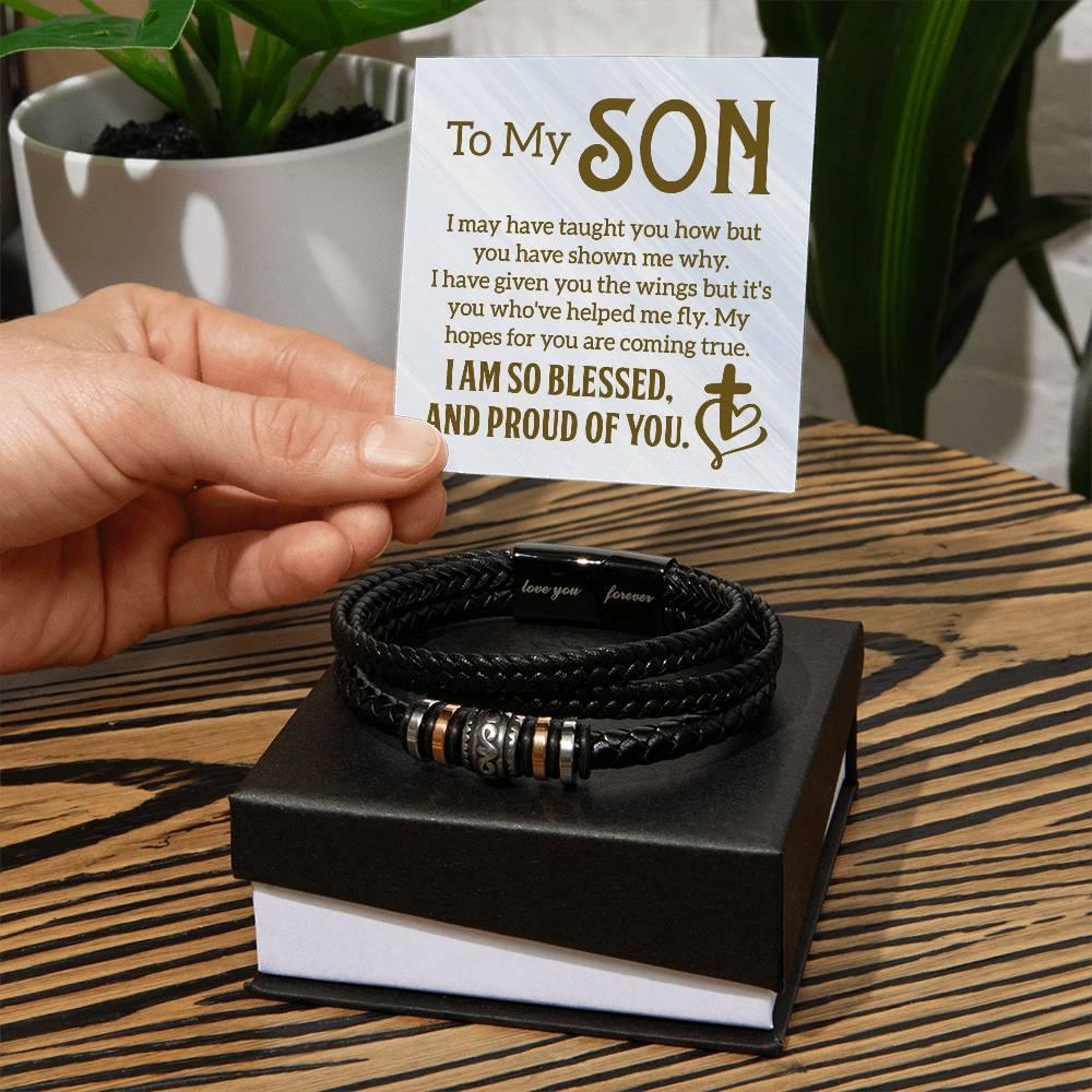 The "Unbreakable Bond" Premium Men's Bracelet To My Son