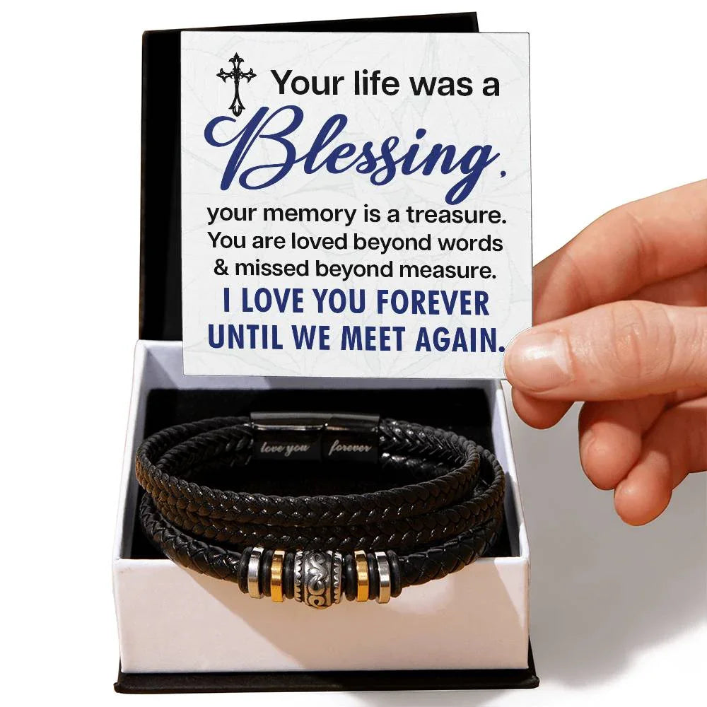 Das „Unbreakable Bond“ Premium Herrenarmband an meine Liebe