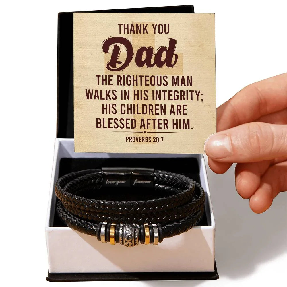 The "Unbreakable Bond" Premium Men's Bracelet To My Dad