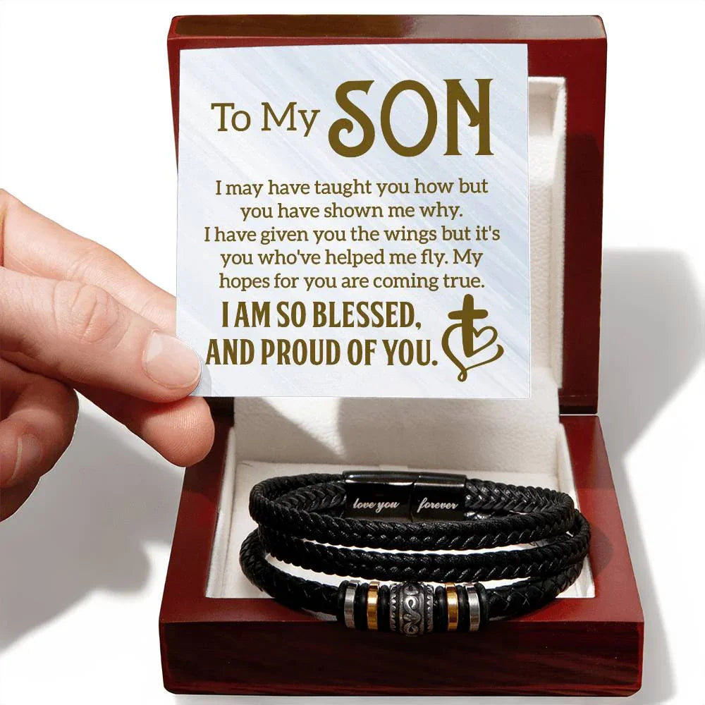 The "Unbreakable Bond" Premium Men's Bracelet To My Son