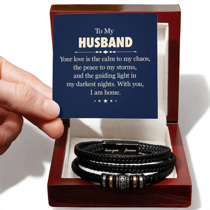 The "Unbreakable Bond" Premium Men's Bracelet To My Husband