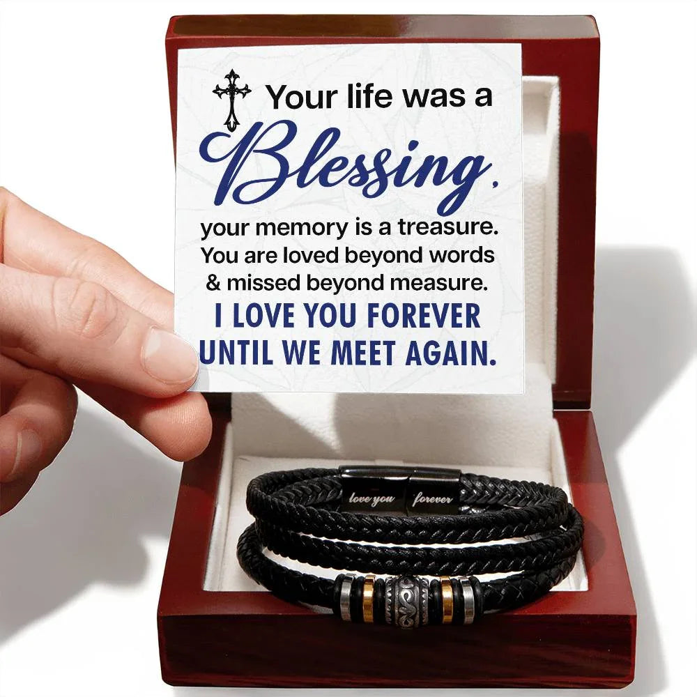 Das „Unbreakable Bond“ Premium Herrenarmband an meine Liebe