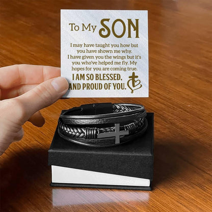 Men's Cross Bracelet