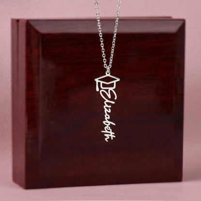 Graduation Name Necklace