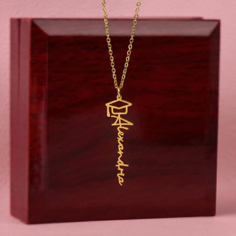 Graduation Name Necklace
