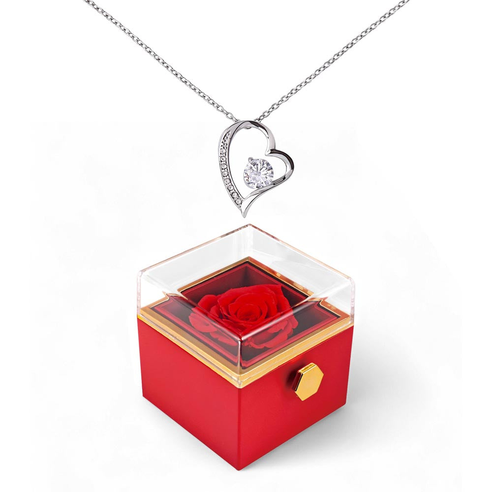 The "Forever Love" Signature: Rotating Rose Box Experience
