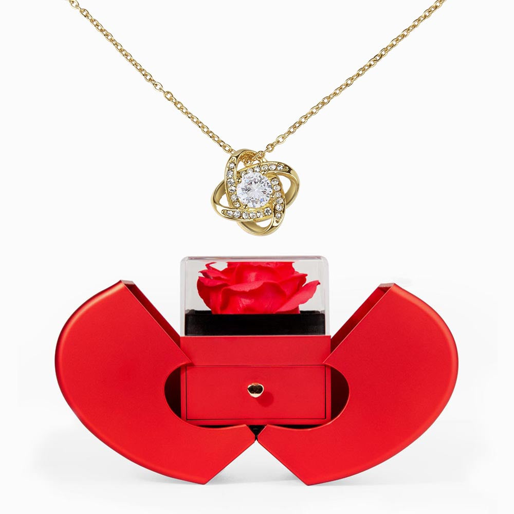 The "Love Knot" Signature: Heart Rose Box Experience