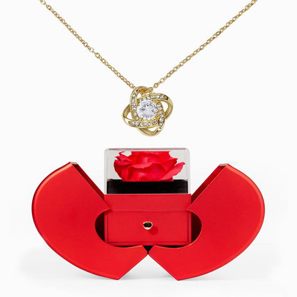 The "Love Knot" Signature: Heart Rose Box Experience