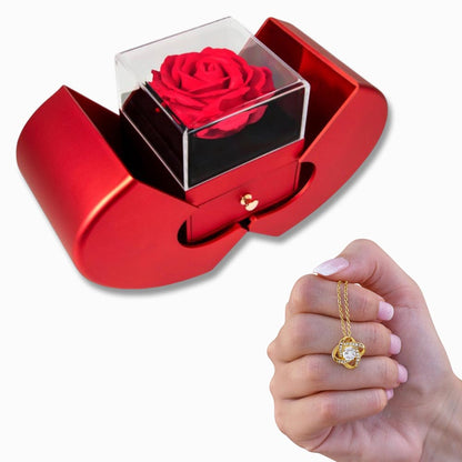 The "Love Knot" Signature: Heart Rose Box Experience